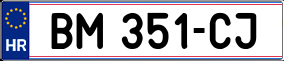 Trailer License Plate